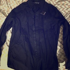 Men’s black button down